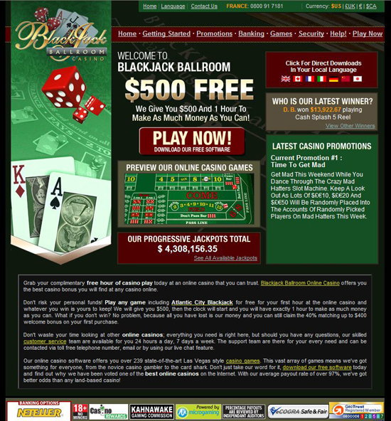 Blackjack Ballroom Casino Download